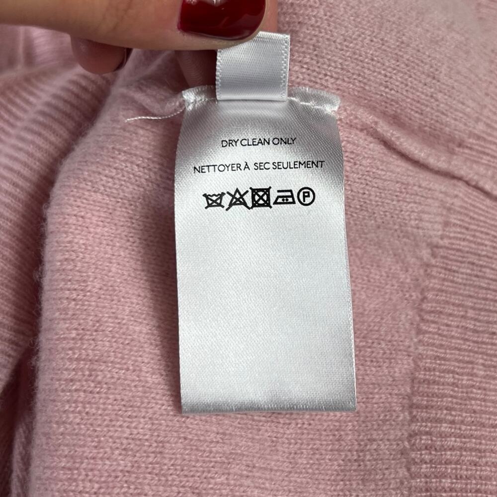 Anthropologie Pilcro 100% Cashmere Henley Sweater Pink Size XXS - Picture 7 of 9